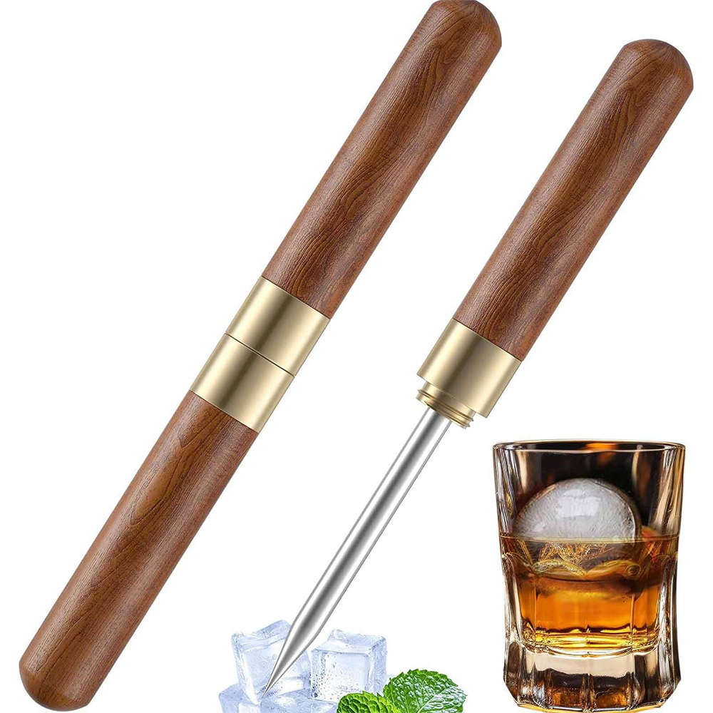 Bitters Bottle Set - LMETJMA Ice Pick With Cover Stainless