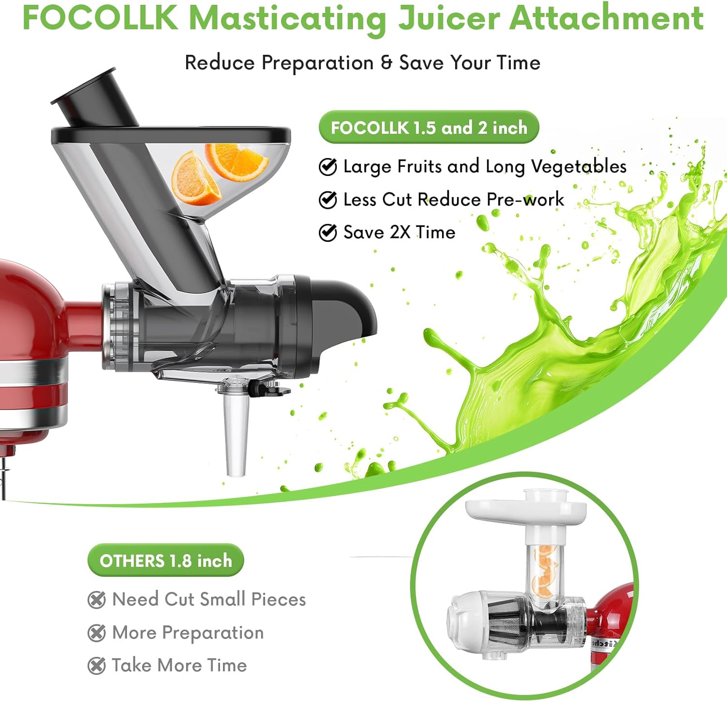 Masticating Juicer Attachment  - Citrus Juicer Bar 评论和价格