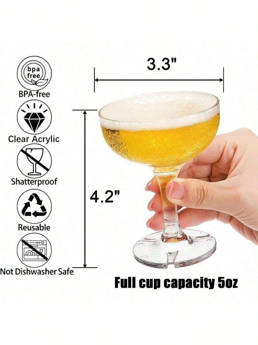 Set Of 20 Coupe Cocktail Glass - Home Bar Set 评论和价格