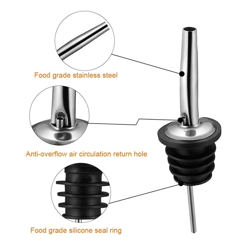 60Pc Stainless Steel Pourers,S - Speed Pourer Cap 评论和价格