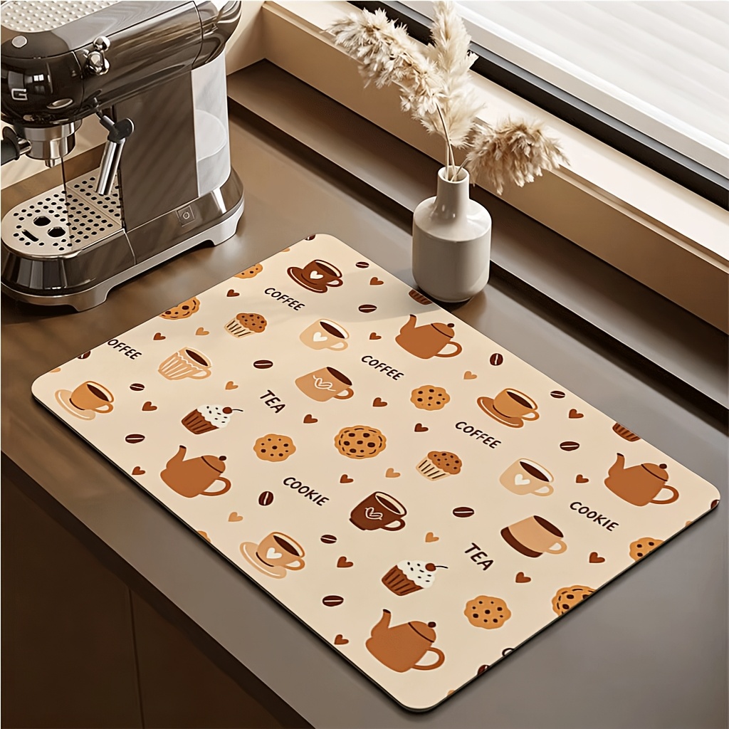 Cozy Christmas Coffee Bar Dish - Bar Mat Rubber 评论和价格