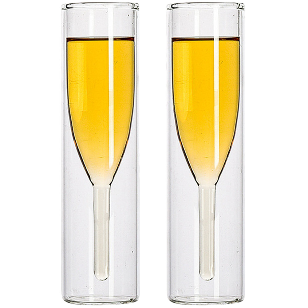 2Pcs Double Wall Glass Set 100 - Home Bar Set 评论和价格