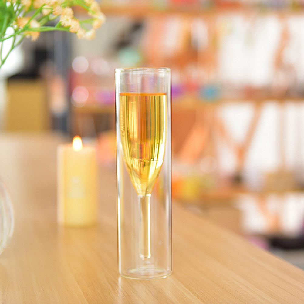 2Pcs Double Wall Glass Set 100 - Home Bar Set 评论和价格