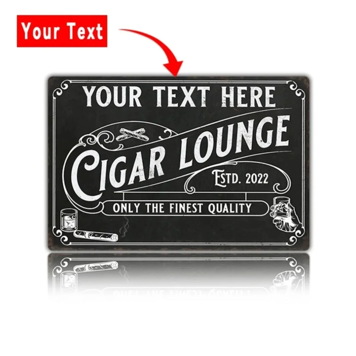 CIFbuy Customizable Cigar Alum - Home Bar Lounge 评论和价格