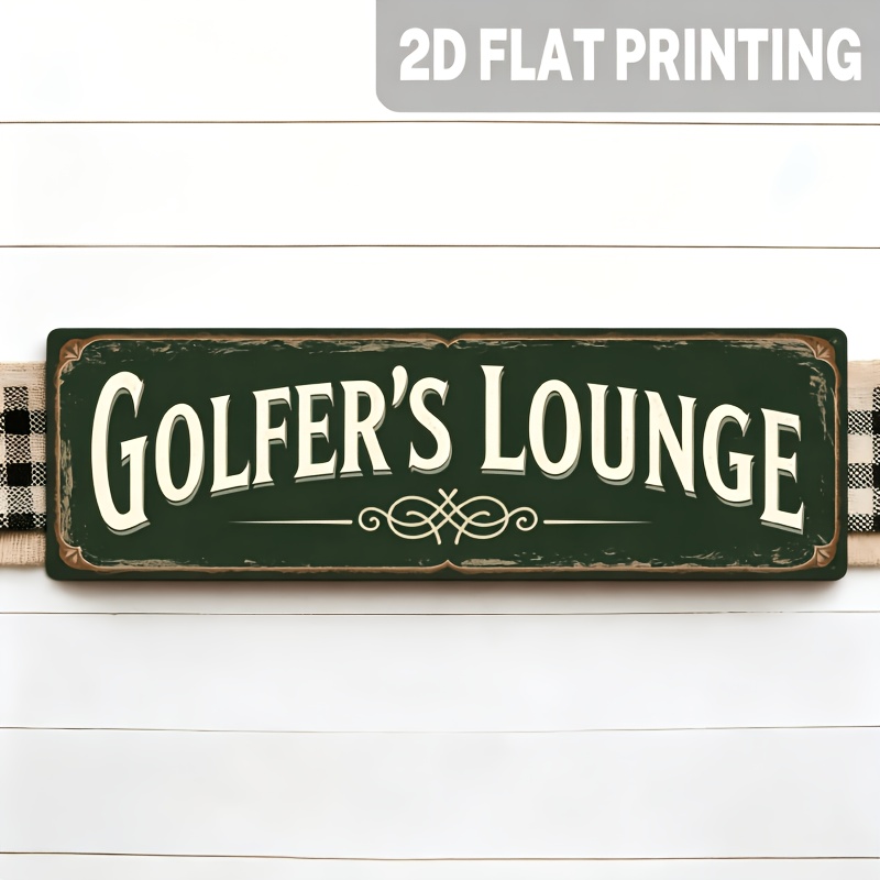 2D Flat, 1pc, Vintage Golfer'S - Home Bar Lounge 评论和价格