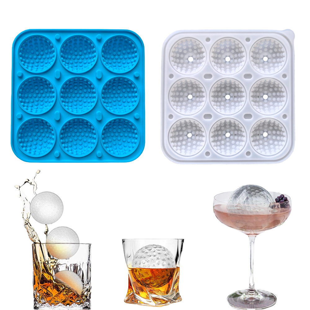 9-cavity golf ball with lid ic - Ice Mold Sphere 评论和价格
