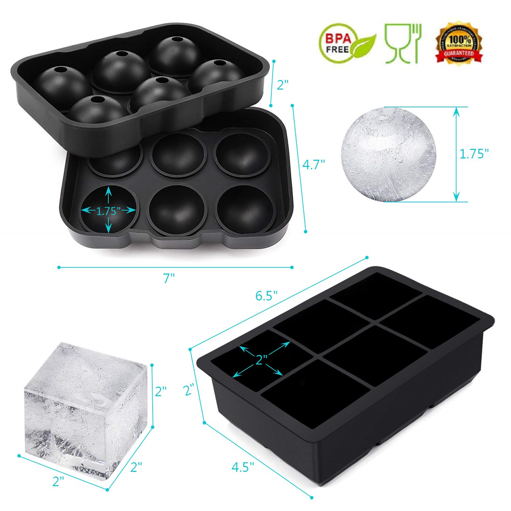 4/6 Grid Big Ball Square Ice C - Ice Mold Sphere 评论和价格