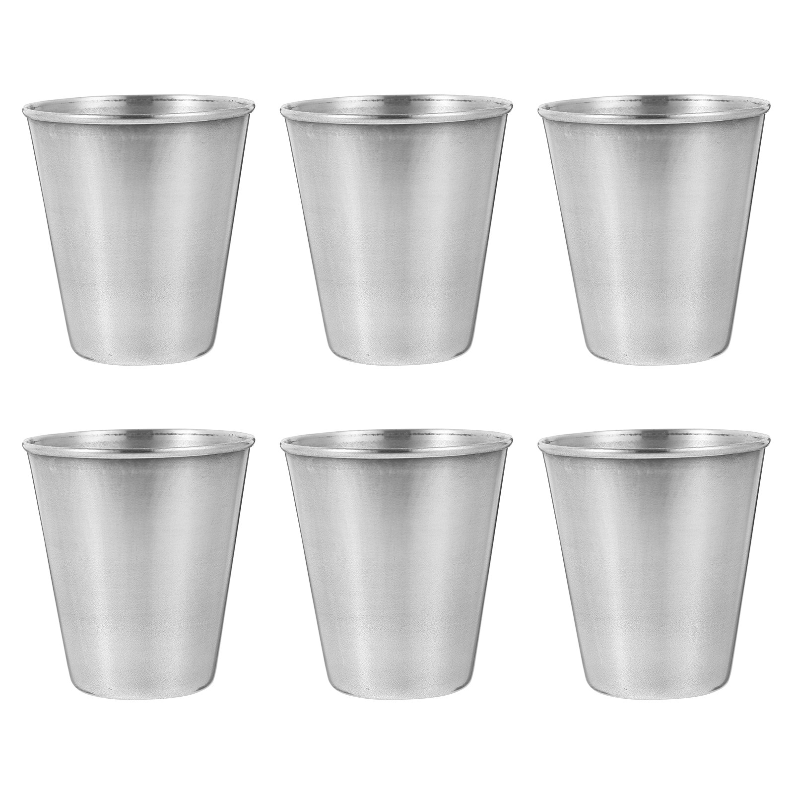 6Pcs Stainless Steel Shot Glas - Home Bar Set 评论和价格