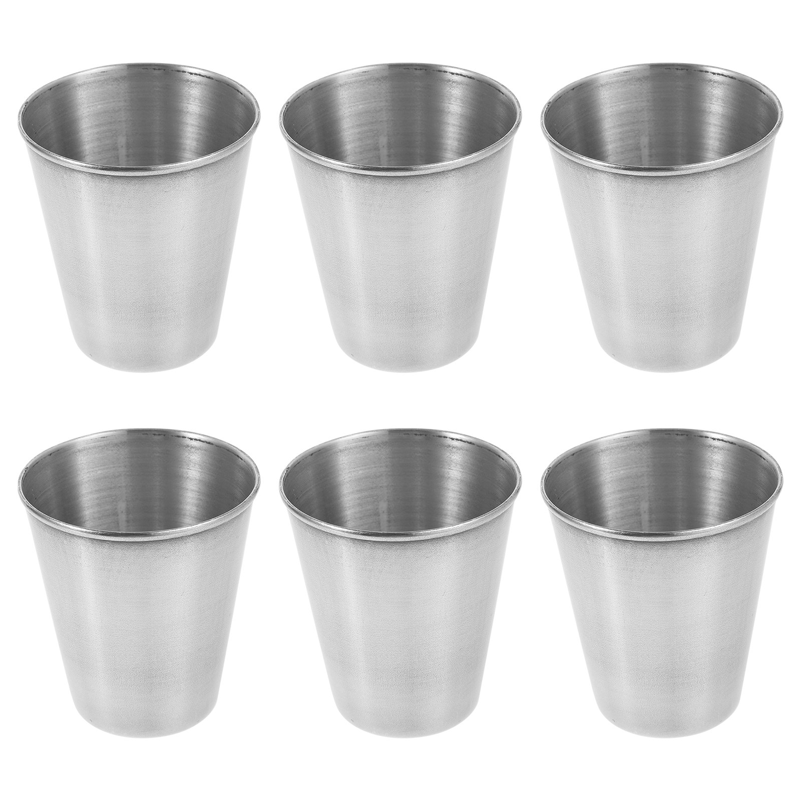 6Pcs Stainless Steel Shot Glas - Home Bar Set 评论和价格