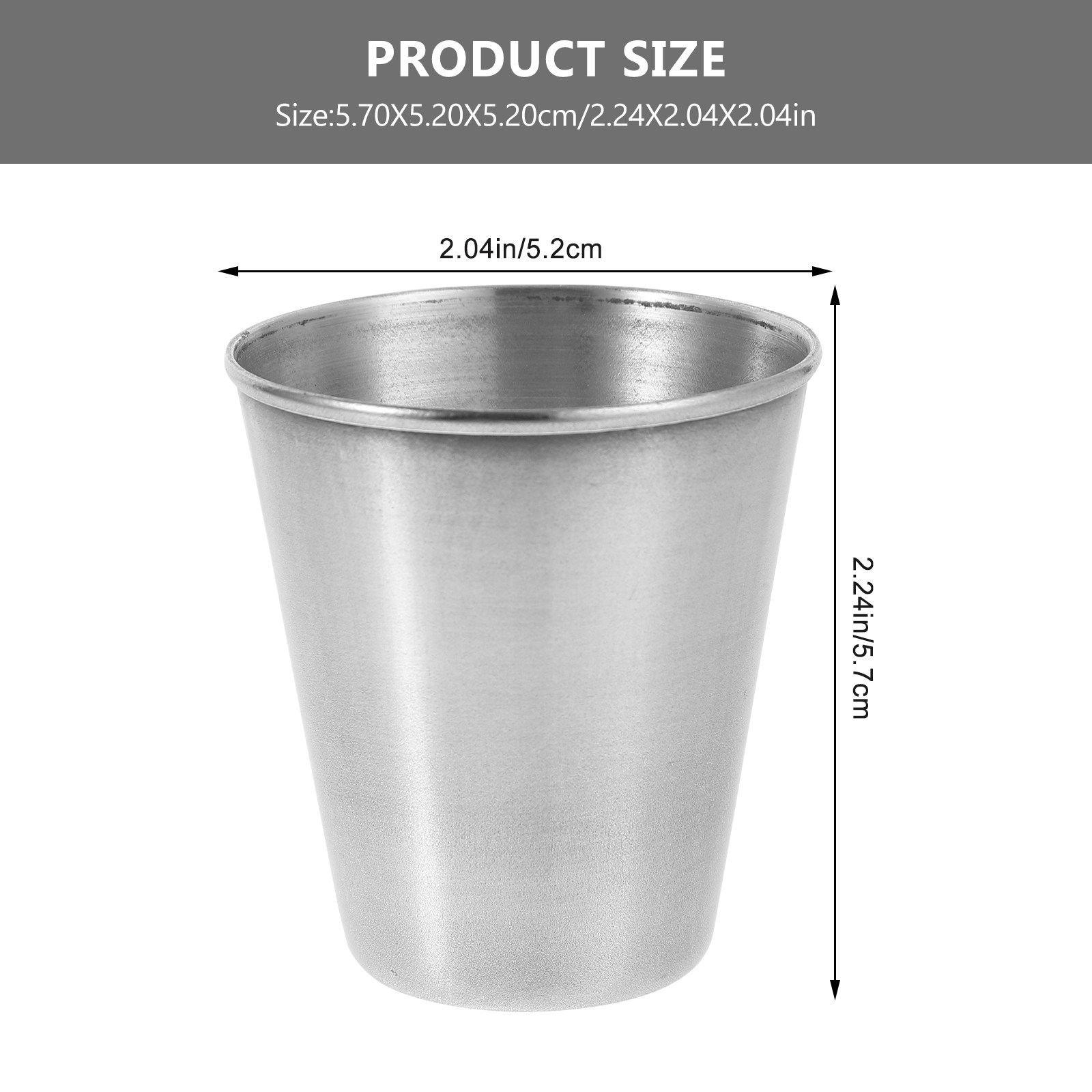 6Pcs Stainless Steel Shot Glas - Home Bar Set 评论和价格